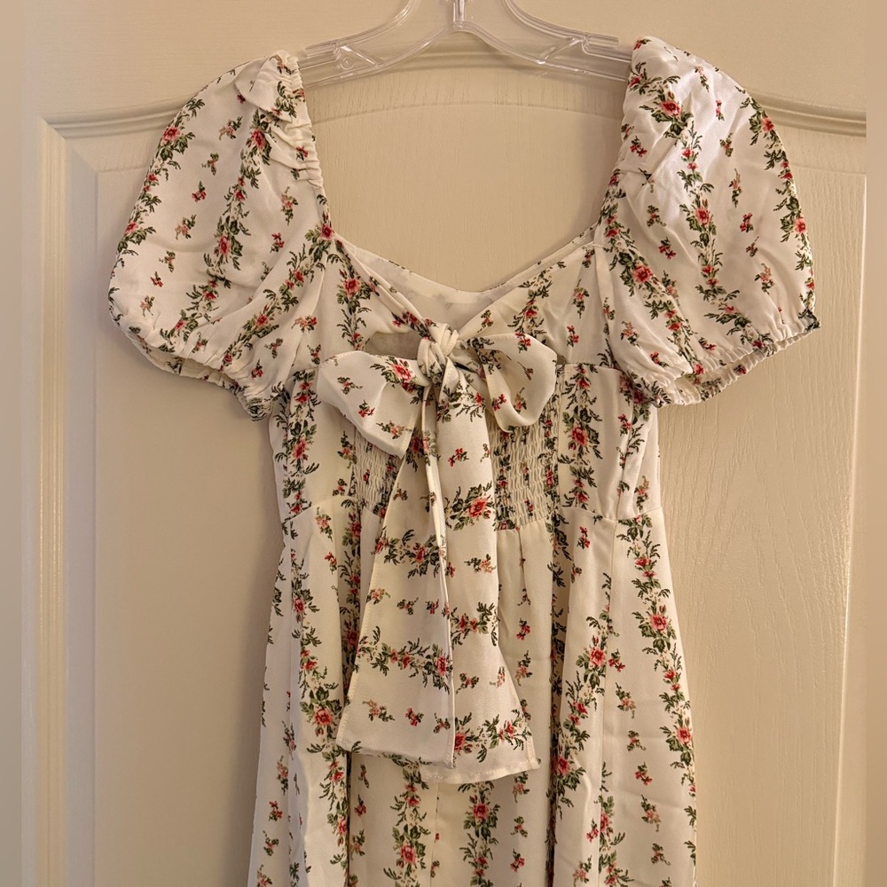 Moonsea Cream Puff Sleeve Sundress - Picture 9 of 11